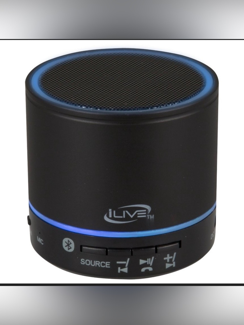 iLive Color Changing Portable Wireless Bluetooth Speaker with FM Scan Radio